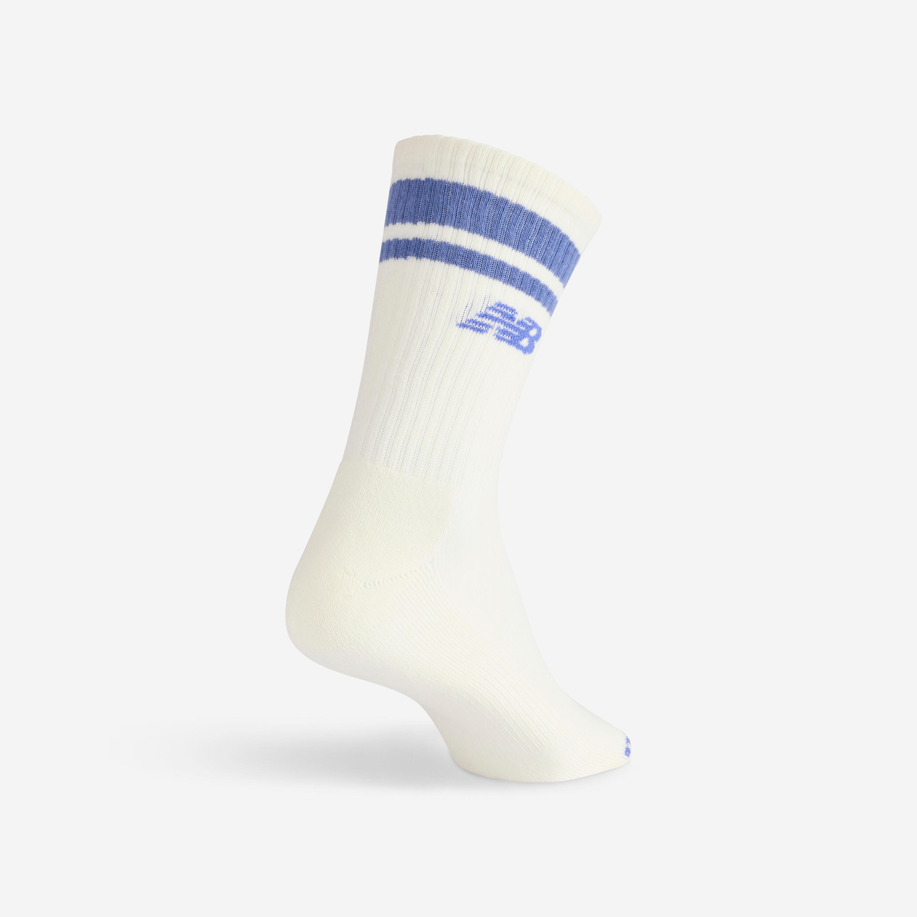 Hoge sportsokken set van 3 blauw beige 4/5
