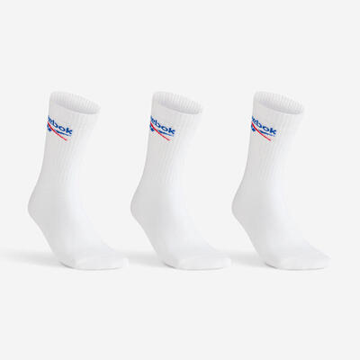 Sportsokken hoog 3 paar wit
