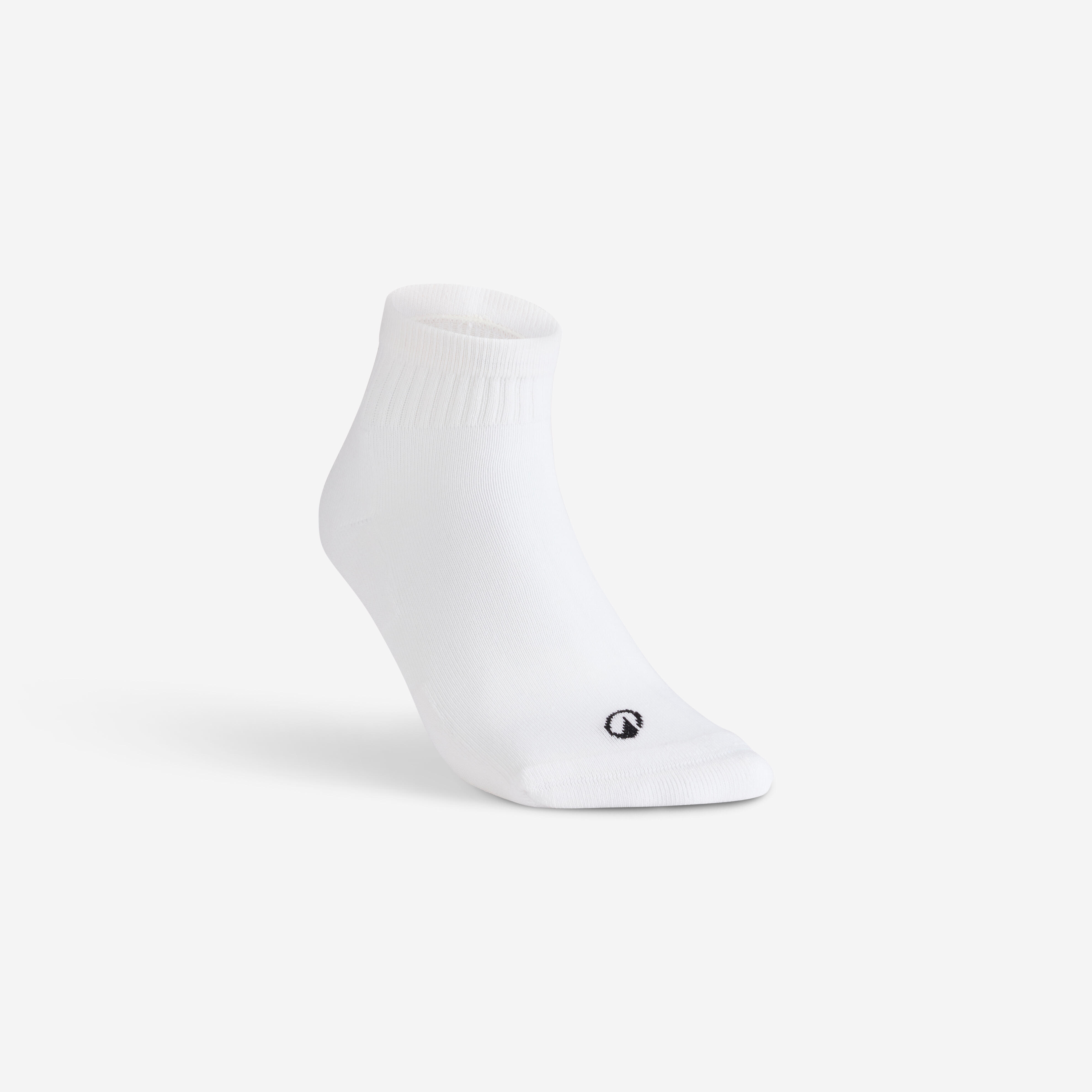DECATHLON Tenisové ponožky RS 100 stredne vysoké 3 páry biele 39-42 · záber 3