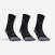 CHAUSSETTES DE SPORT HAUTES RS 900 NOIR GRIS LOT DE 3