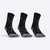 CHAUSSETTES DE SPORT HAUTES RS 900 NOIR GRIS LOT DE 3