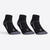 CHAUSSETTES DE SPORT MI-HAUTES ARTENGO RS 900 NOIR BLANC LOT DE 3