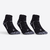 CHAUSSETTES DE SPORT MI-HAUTES ARTENGO RS 900 NOIR  BLANC LOT DE 3