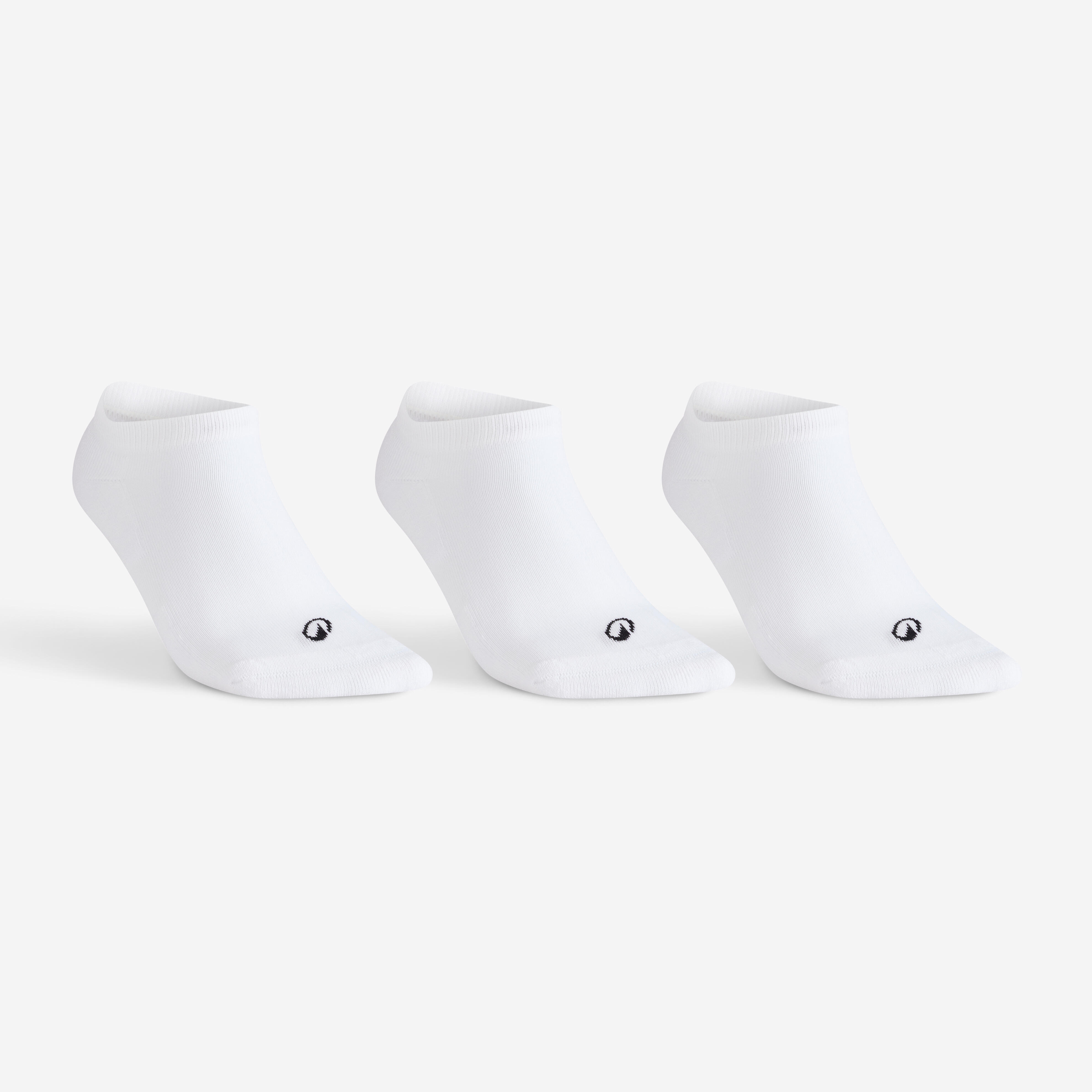Low Tennis Socks RS 100 Tri-Pack - White