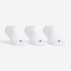 CHAUSSETTES DE TENNIS BASSES RS 100 BLANCHE LOT DE 3