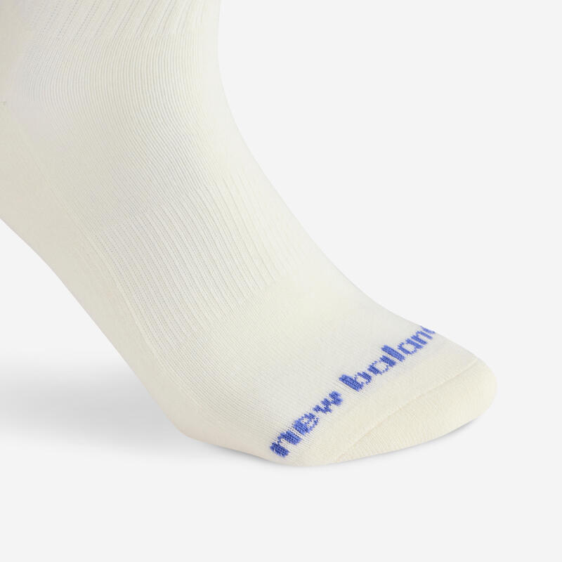 Set 3 perechi șosete înalte de sport NEW BALANCE Albastru-Bej