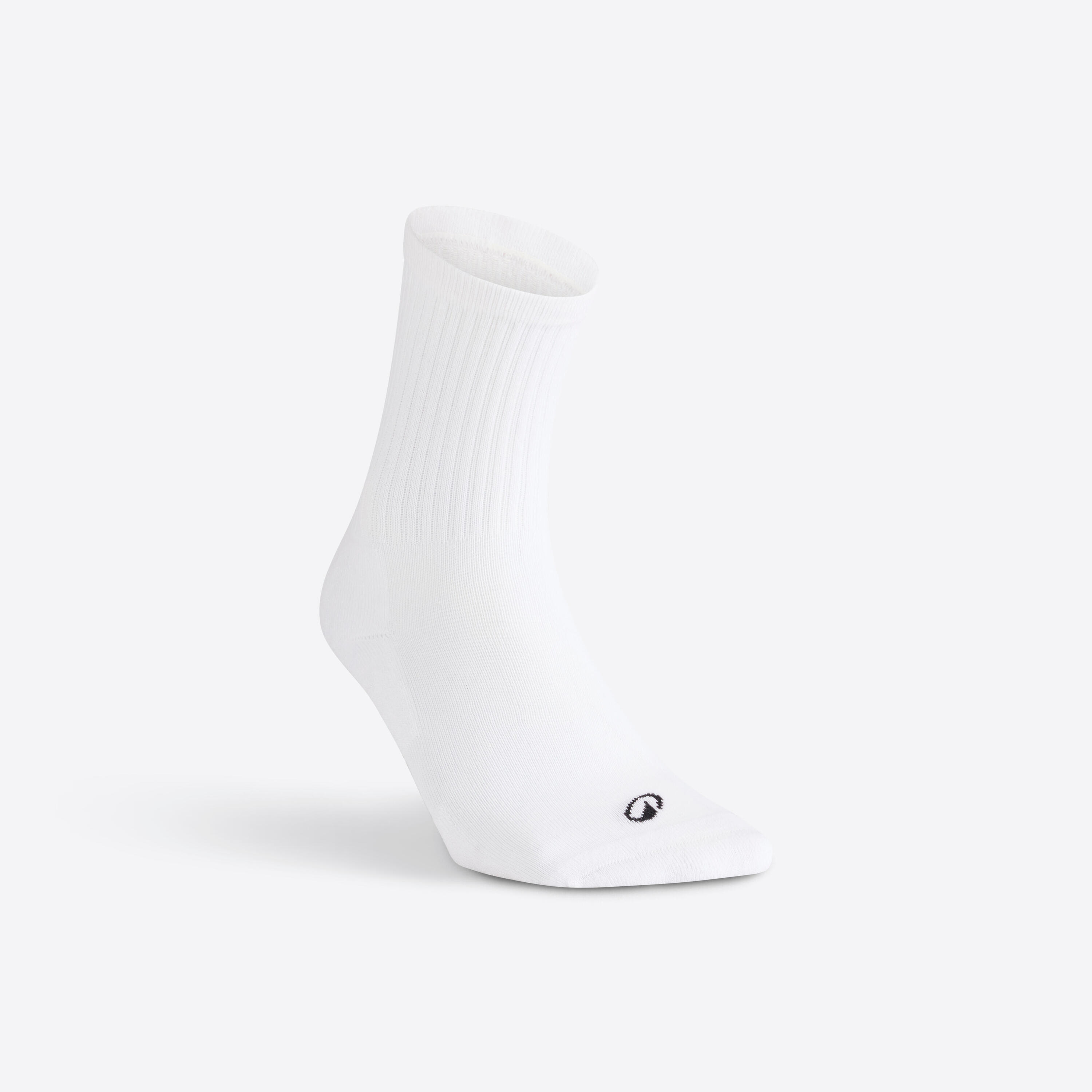 Chaussettes de sport hautes rs 100 blanc lot de 3 2/5