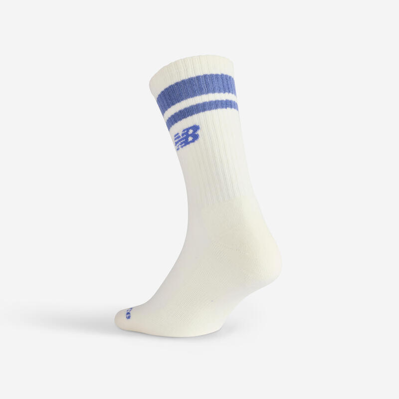 Set 3 perechi șosete înalte de sport NEW BALANCE Albastru-Bej