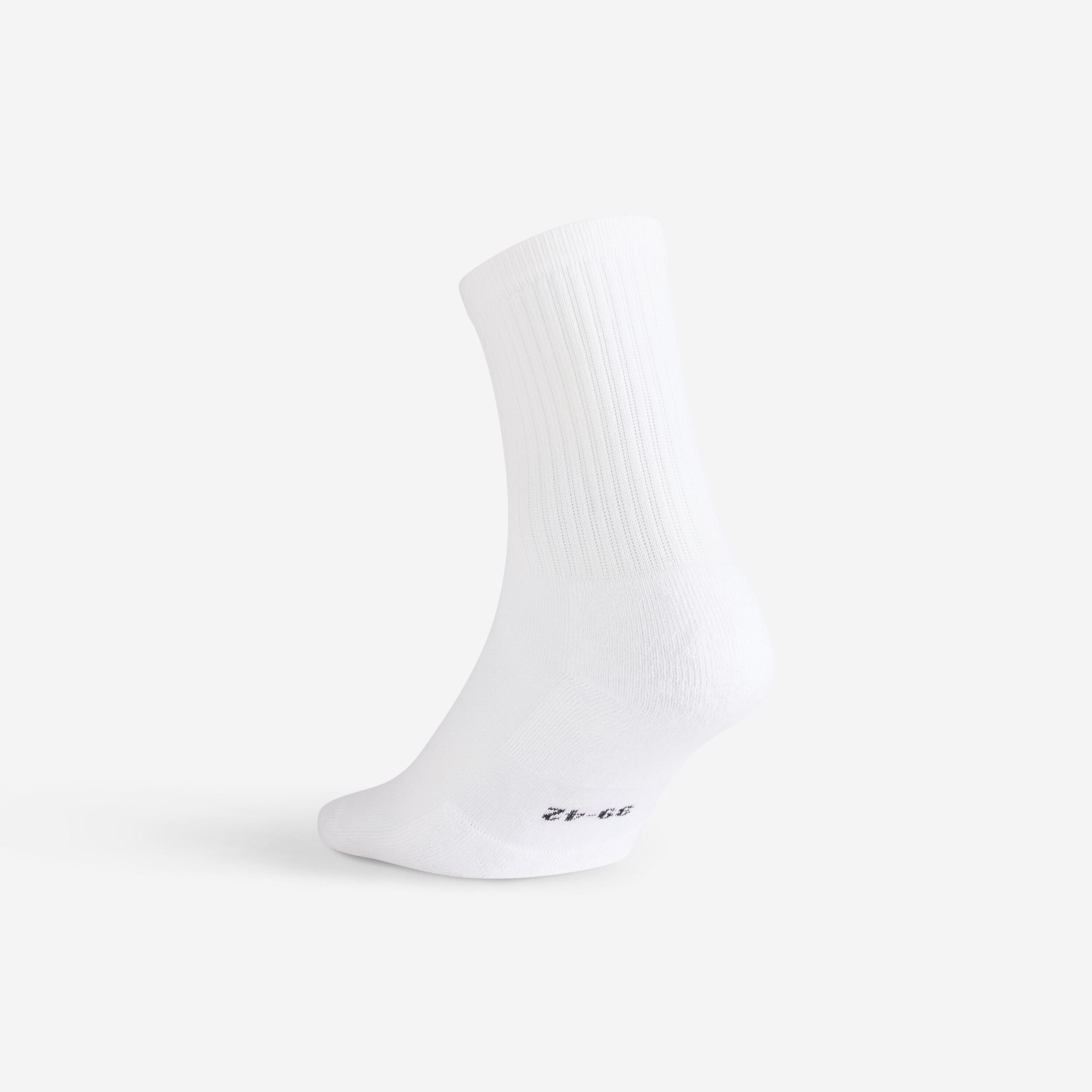 Chaussettes de sport hautes rs 100 blanc lot de 3 5/5