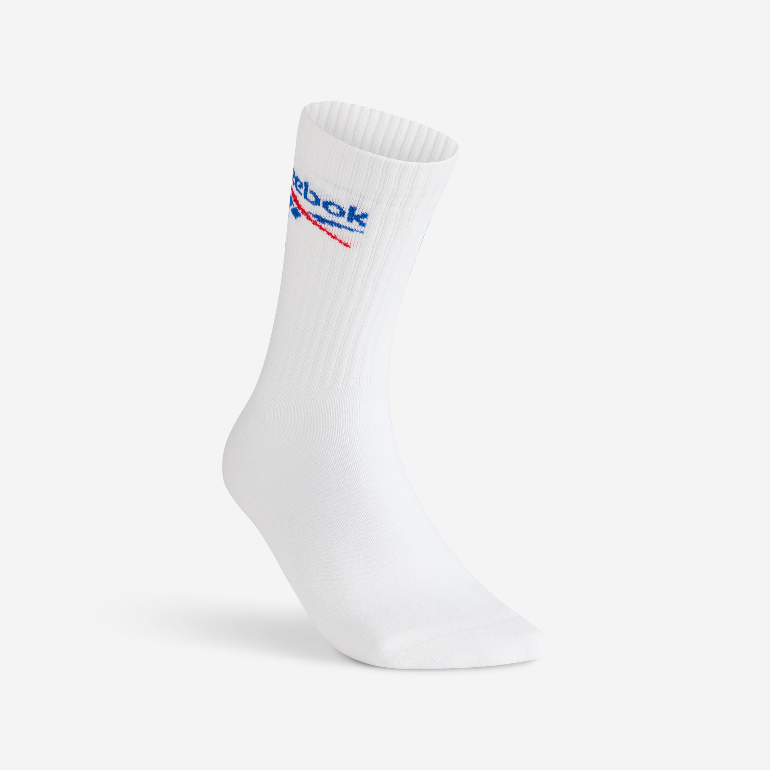 Meias de desporto cano alto adulto, Reebok High branco (3 pares). 2/5