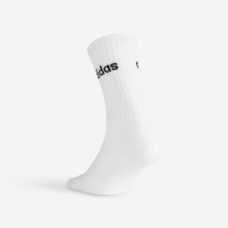 Set Șosete Lungi Tenis x 3 Alb