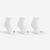 CHAUSSETTES DE TENNIS MI-HAUTES RS 100 BLANCHE LOT DE 3