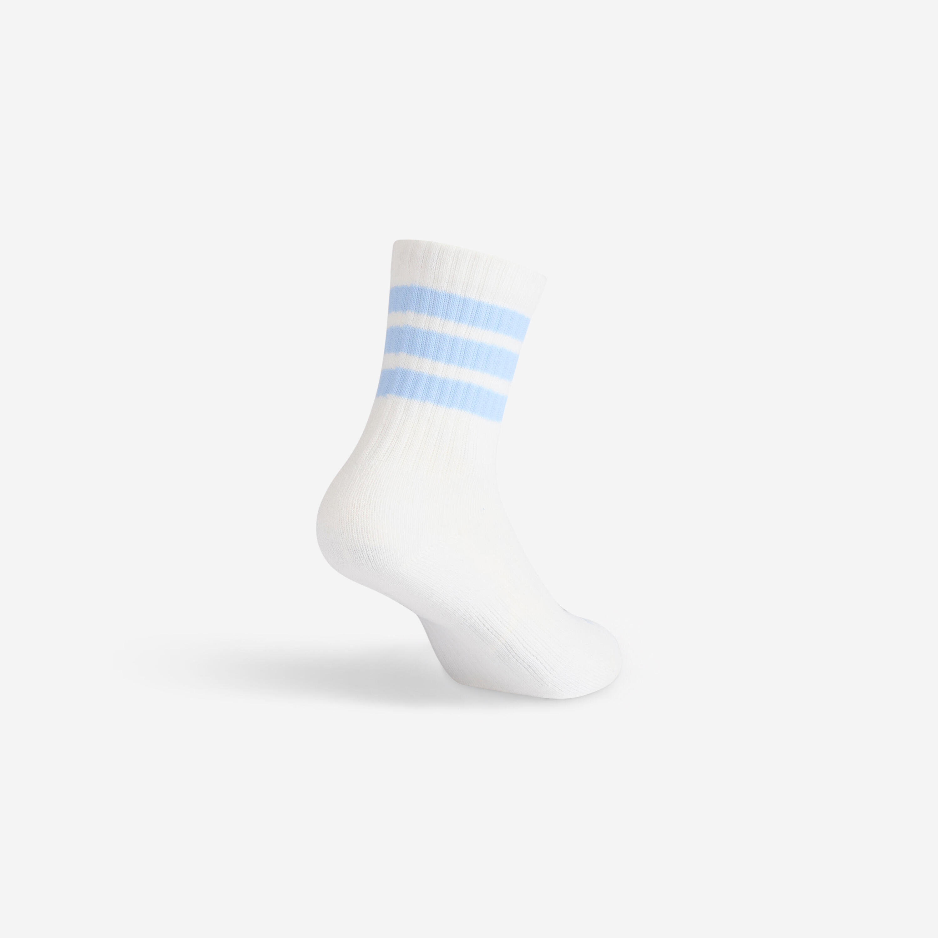 Calze lunghe bambino ADIDAS blu-bianco x3 4/5
