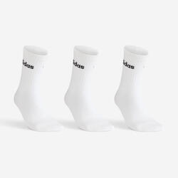 CHAUSSETTES DE SPORT HAUTES ADIDAS BLANC LOT DE 3