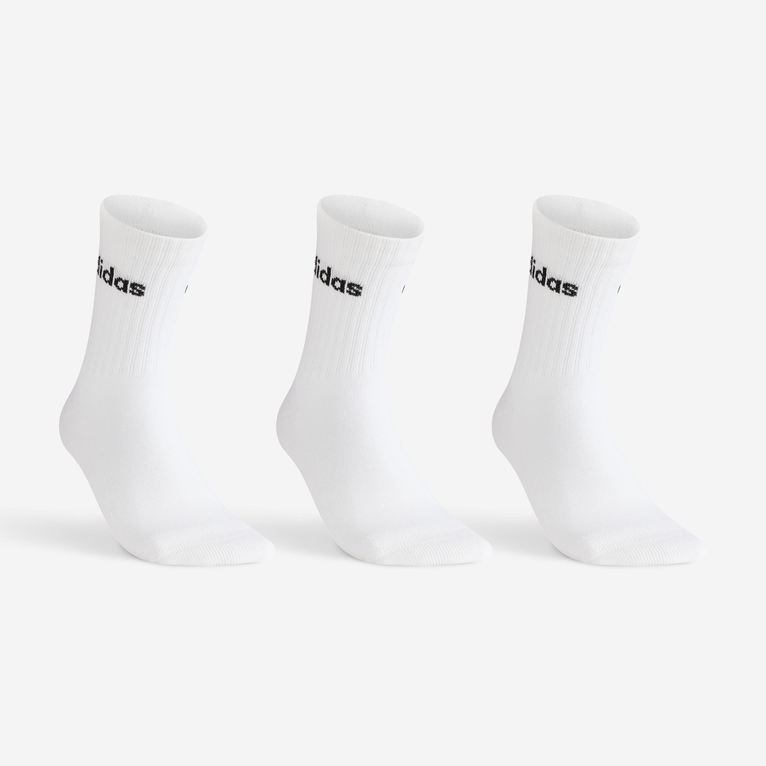 ADIDAS High Sports Socks Tri-Pack - White