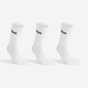 Calcetines altos de tenis Pack de 3 Adidas blanco