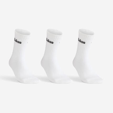 CHAUSSETTES DE SPORT HAUTES ADIDAS BLANC LOT DE 3