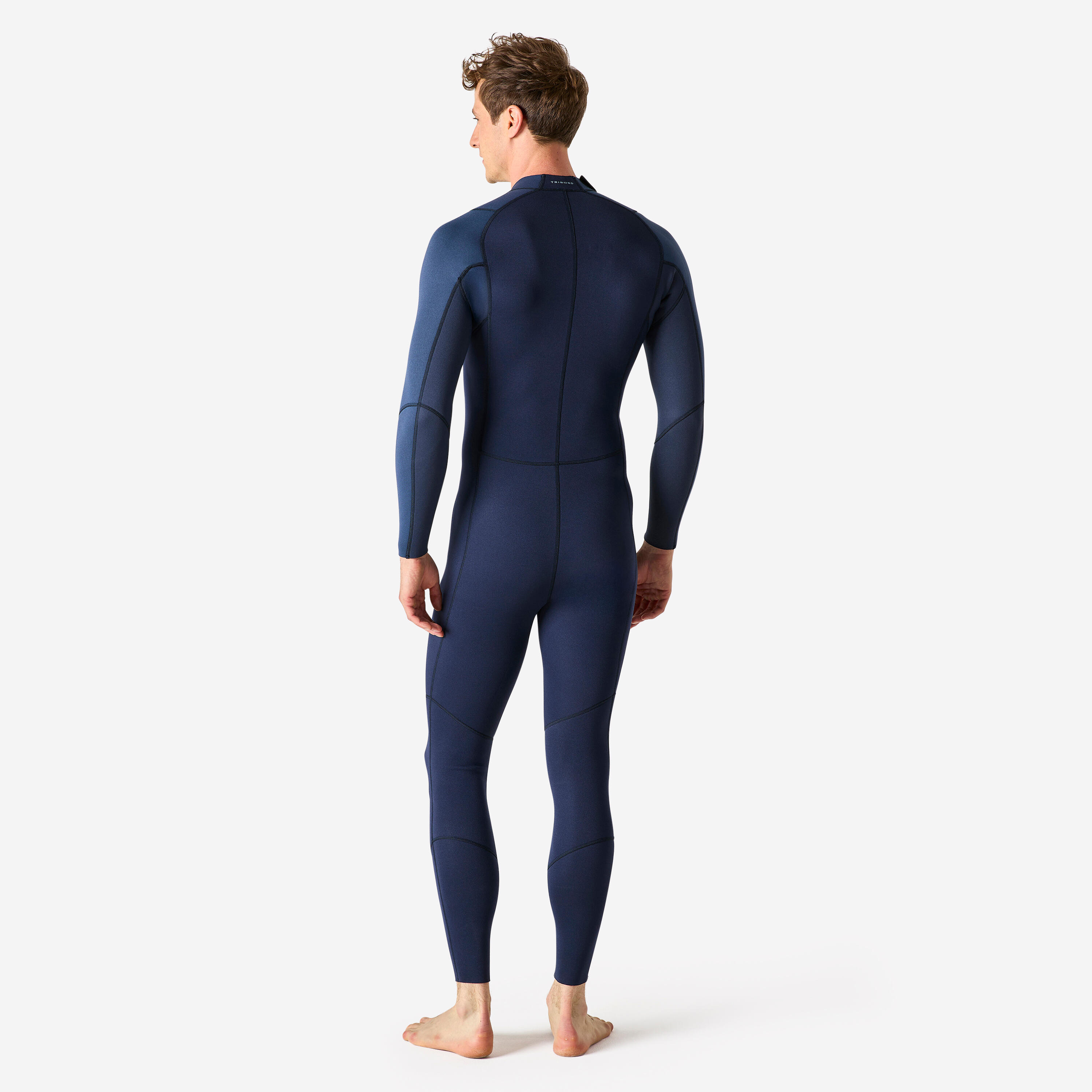 Fato Integral de Snorkeling e Mergulho 2,5mm Homem Azul 3/9
