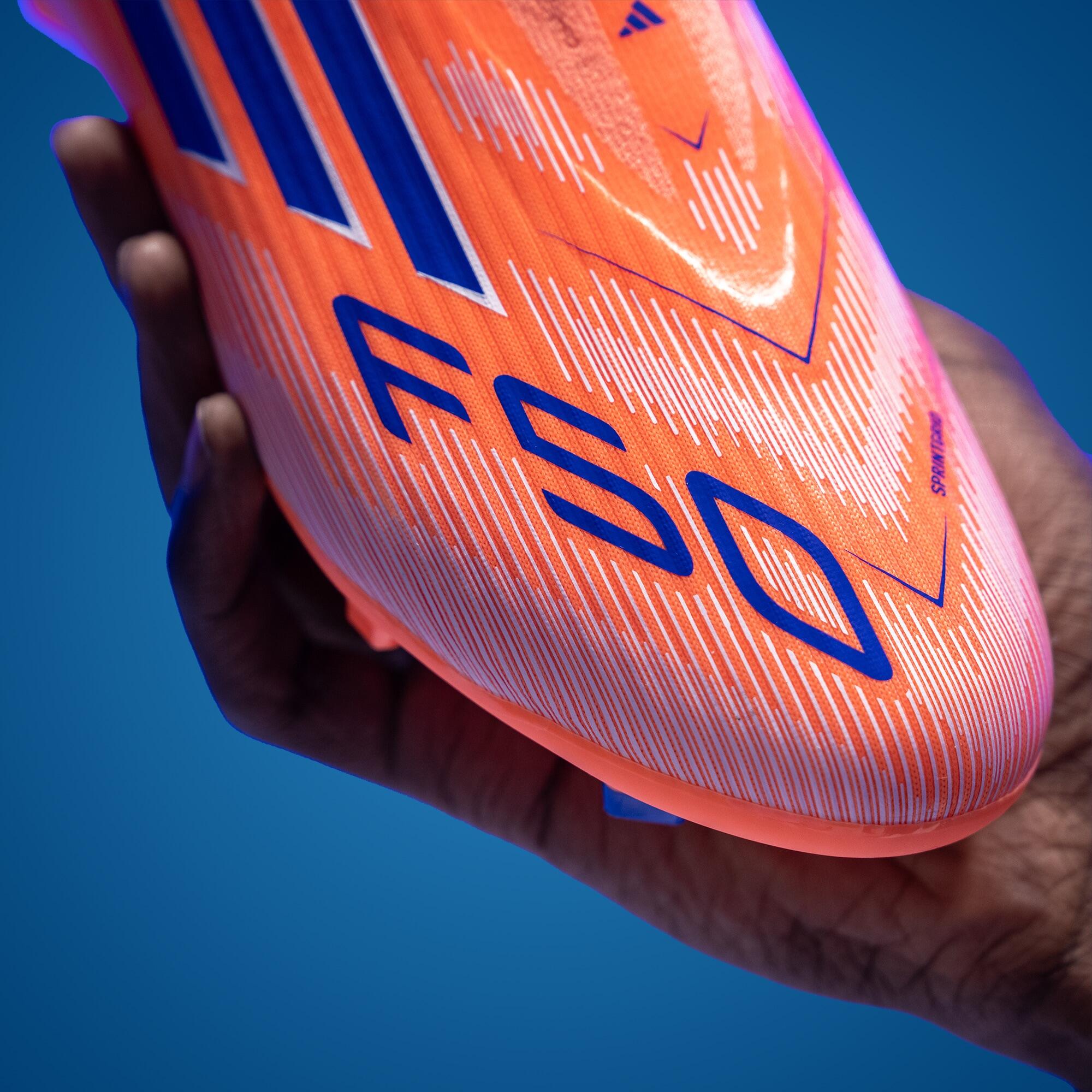Chuteiras de Futebol F50 League Laceless FG/MG Adulto Laranja 8/9