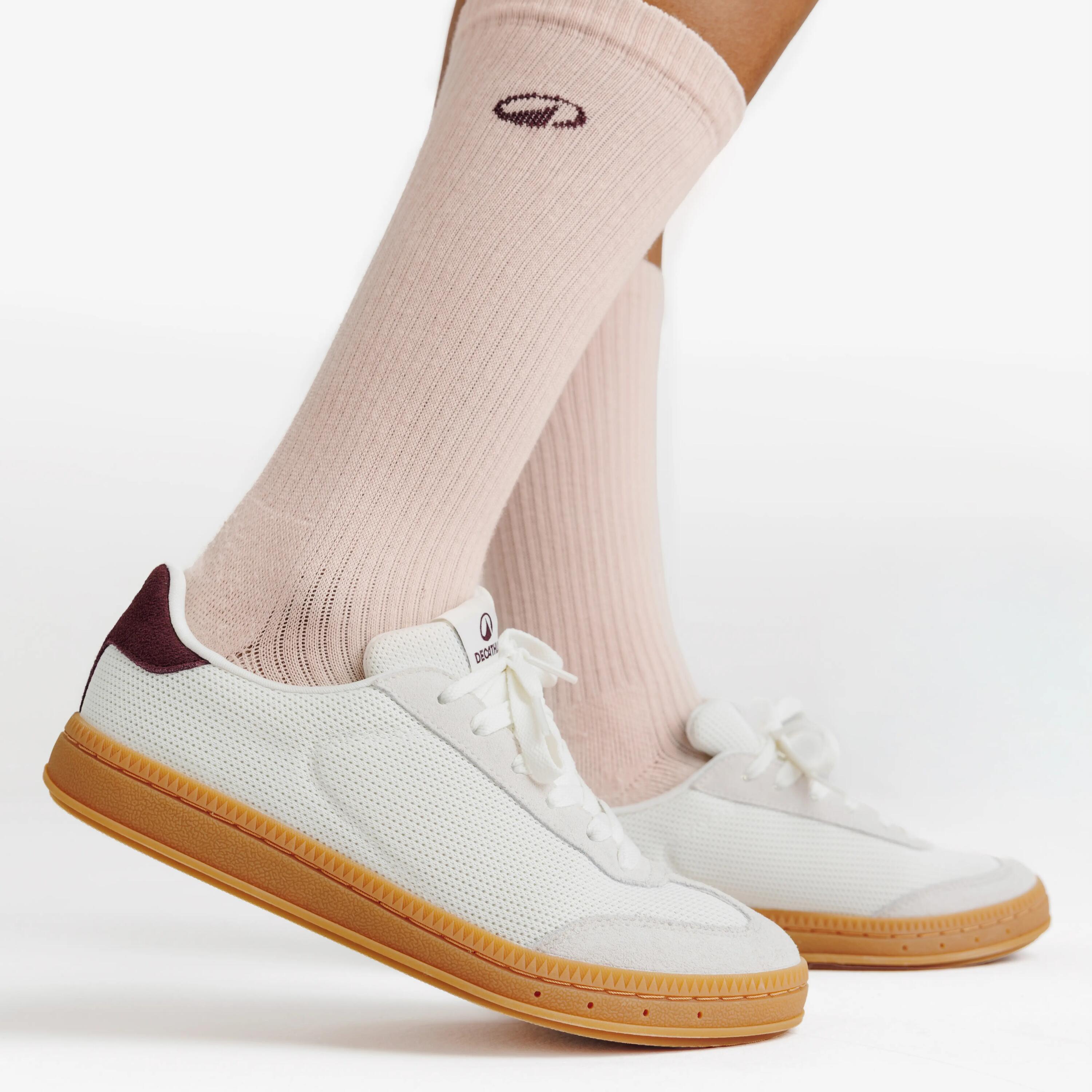 Tenis casuales sportswear  para Mujer  Player T - Beige/Vinotinto 8/11