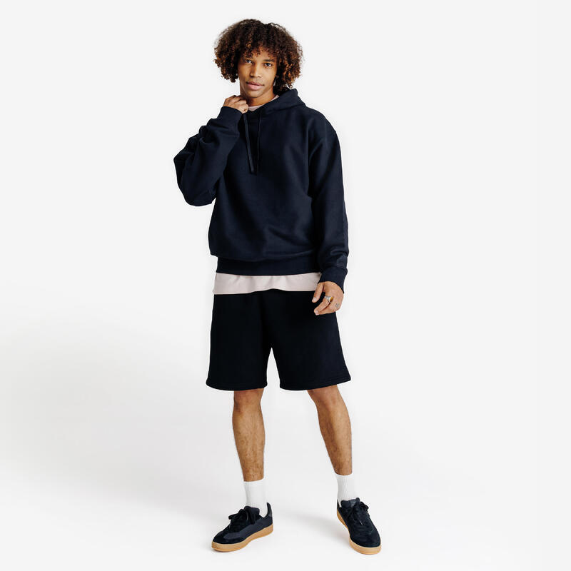Erkek Oversize Sweatshirt - Siyah - Elementals