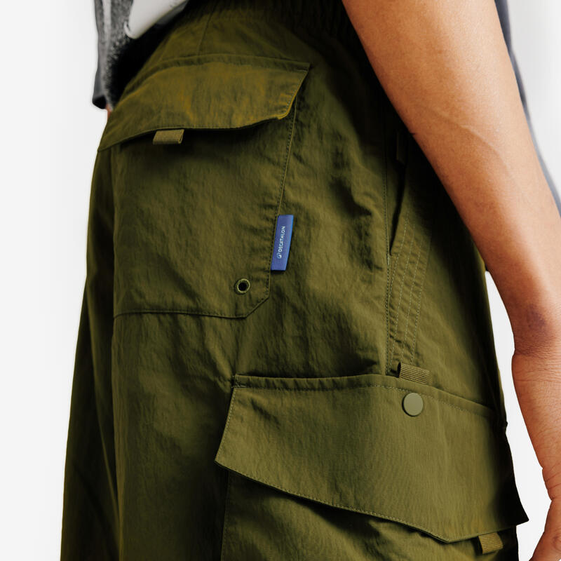 Pantalon cargo, larg pentru sport Verde