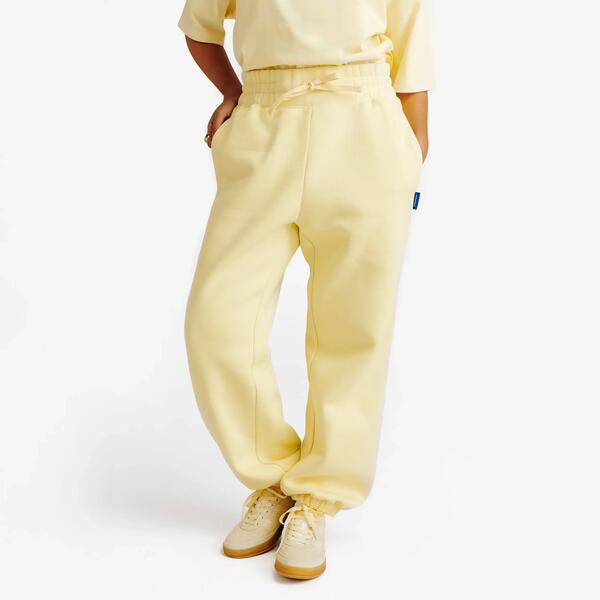DECATHLON Pantalón de chándal mujer, Elementals, amarillo pastel