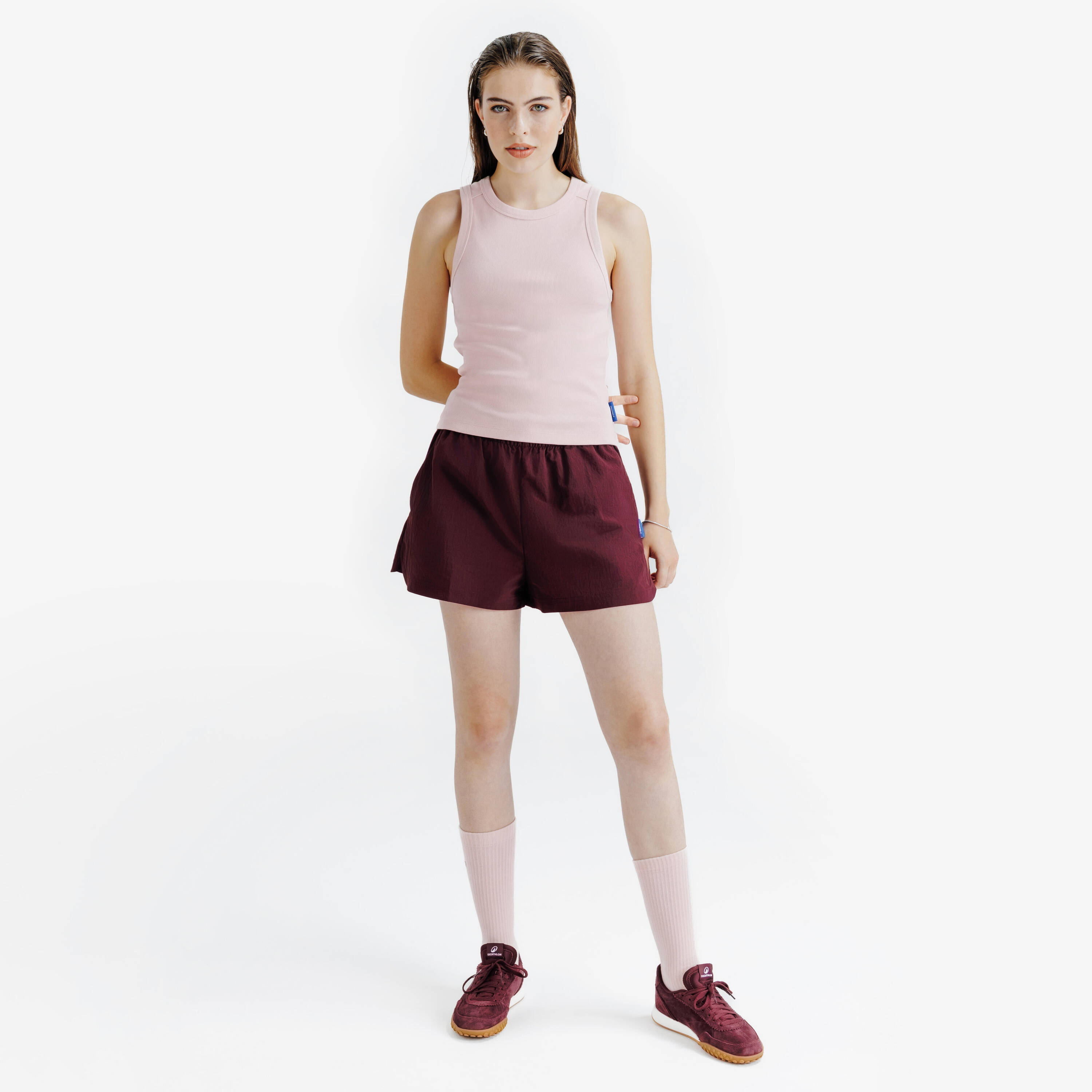 Women's Ribbed Tank Top, Elementals, Pink -  3