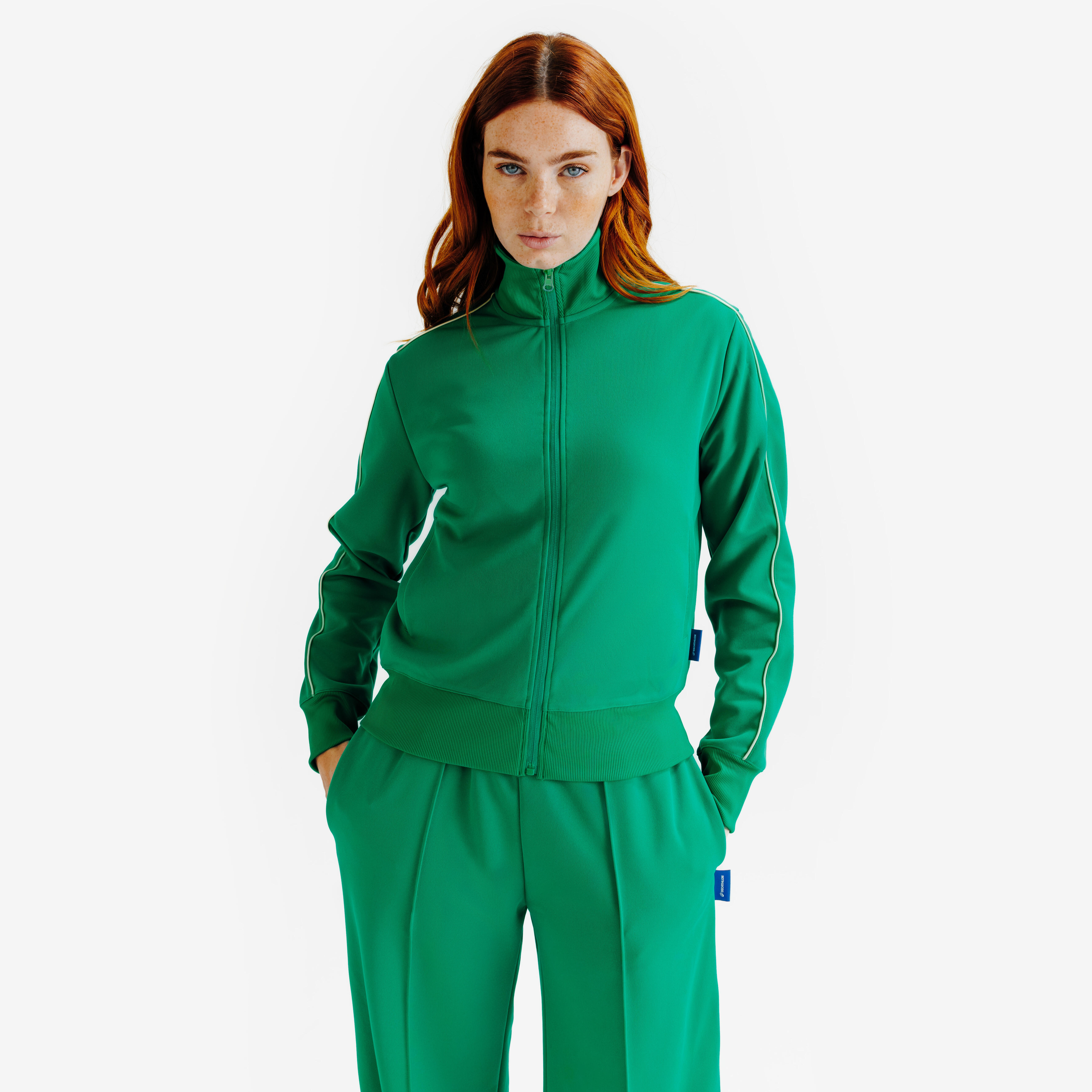 Women's Heritage tracksuit jacket - green-image-1