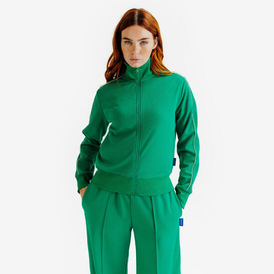 Veste de survêtement femme, Heritage, vert