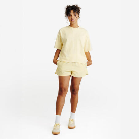Футболка жіноча вкорочена жовта