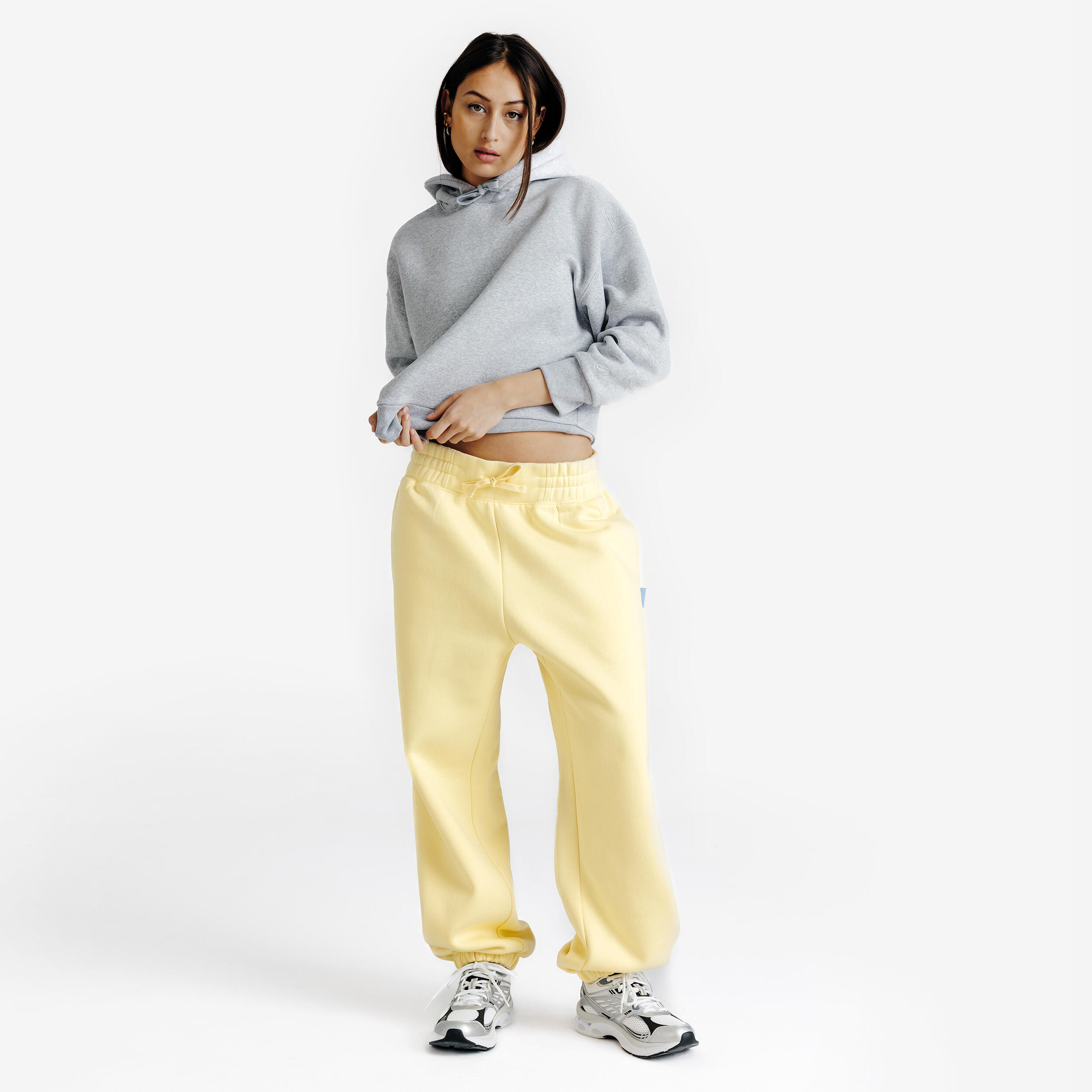 Pantaloni tuta donna ELEMENTALS giallo chiaro 2/6