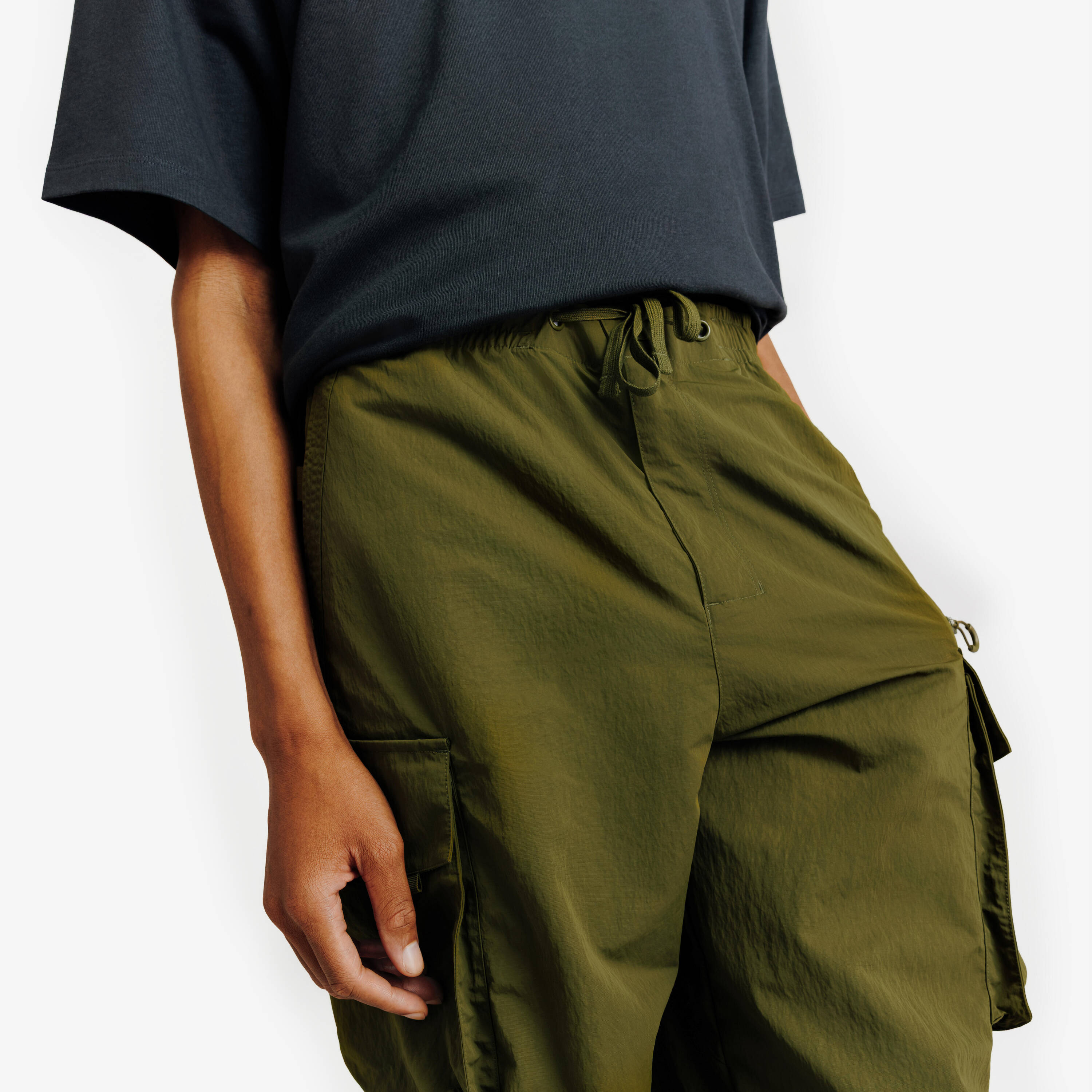 Sportswear oversize cargo pants green -  4