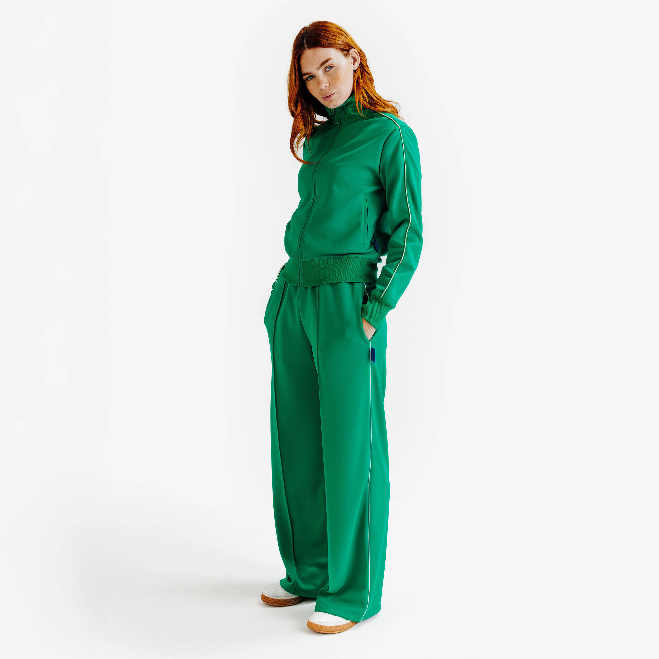 Women's tracksuit trousers, Heritage, green -  3
