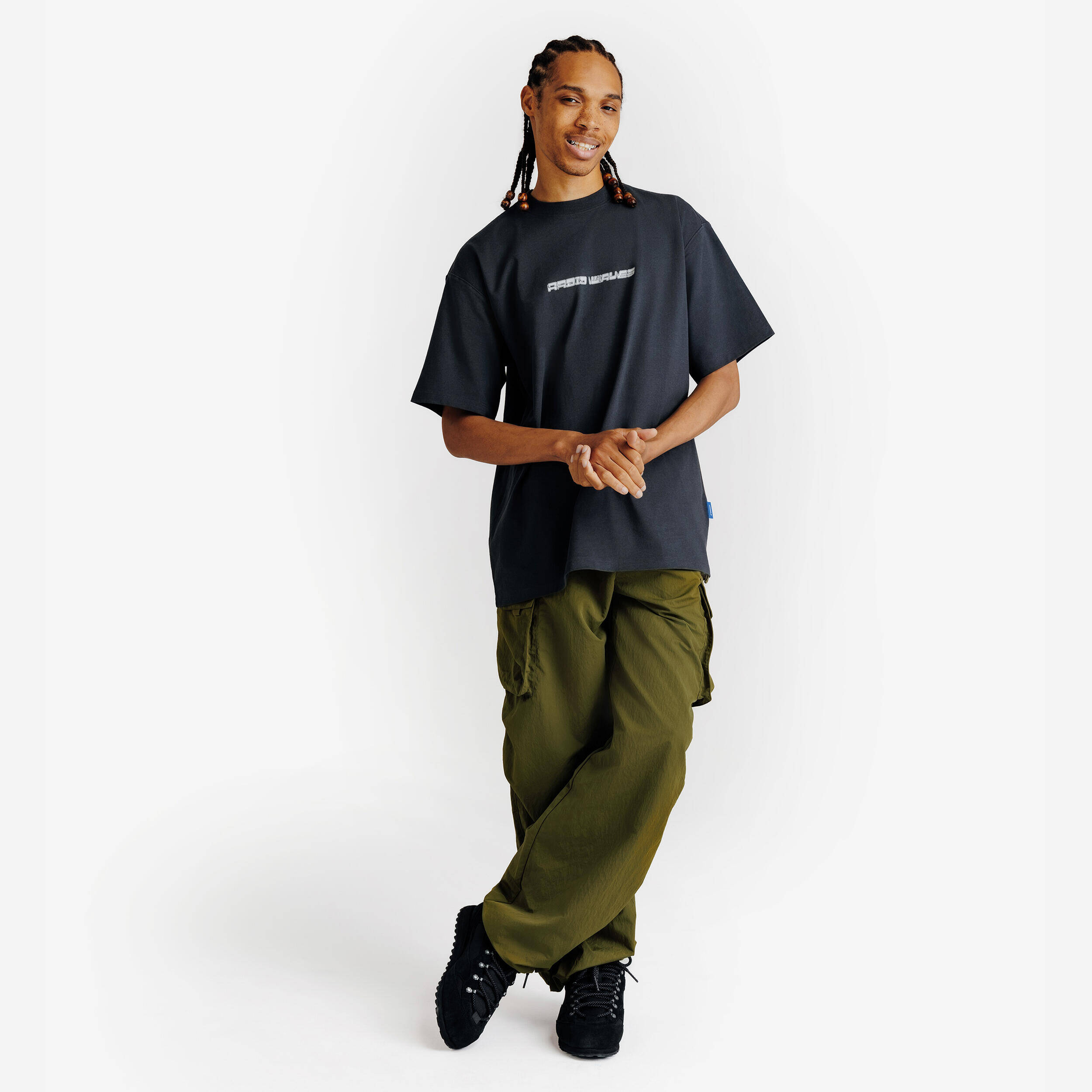 Sportswear oversize cargo pants green -  3