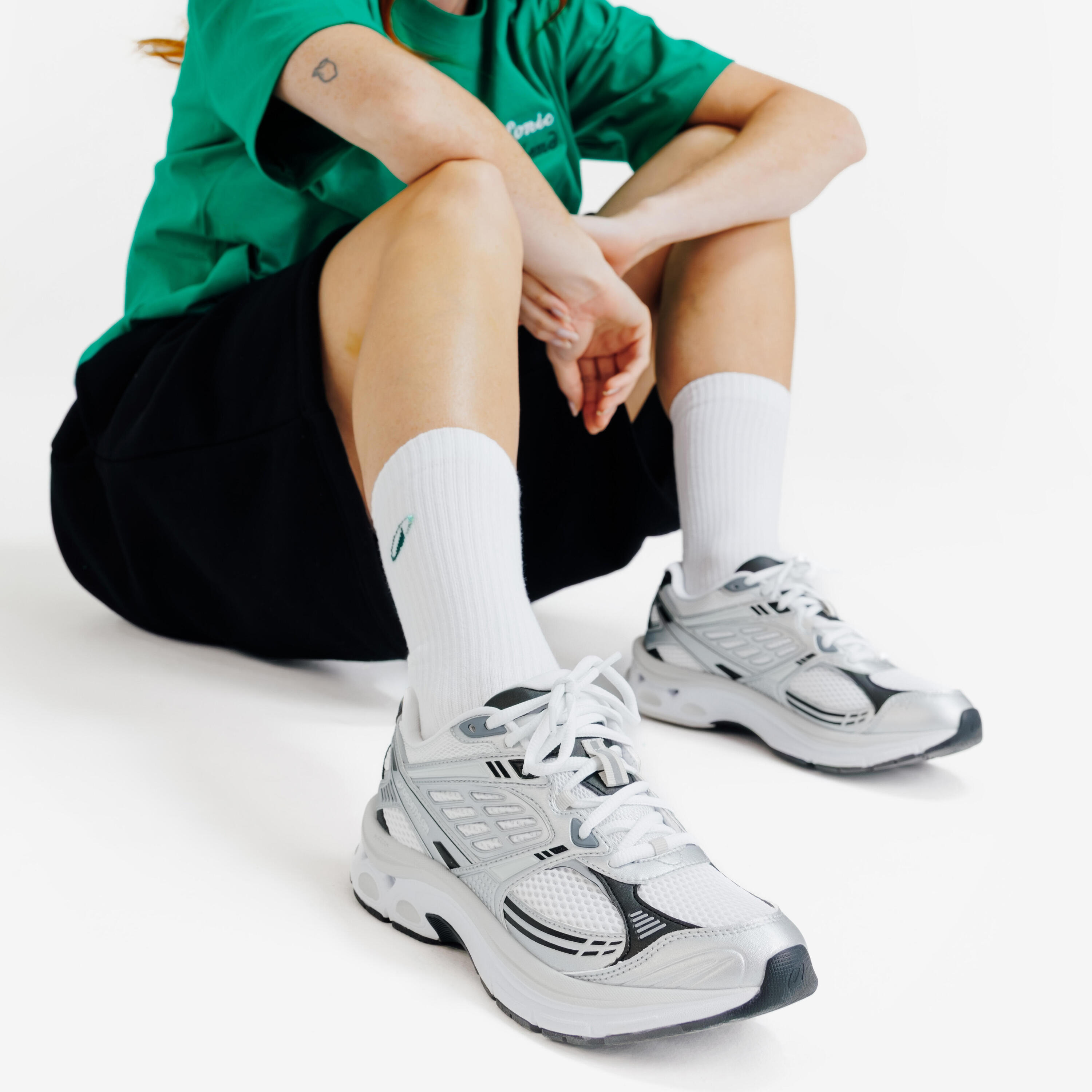 Sneakers RR2K dames grijs/zwart 6/7