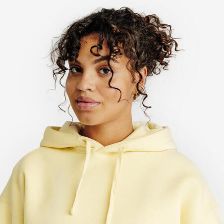 Худі вкорочене жіноче Elementals жовте