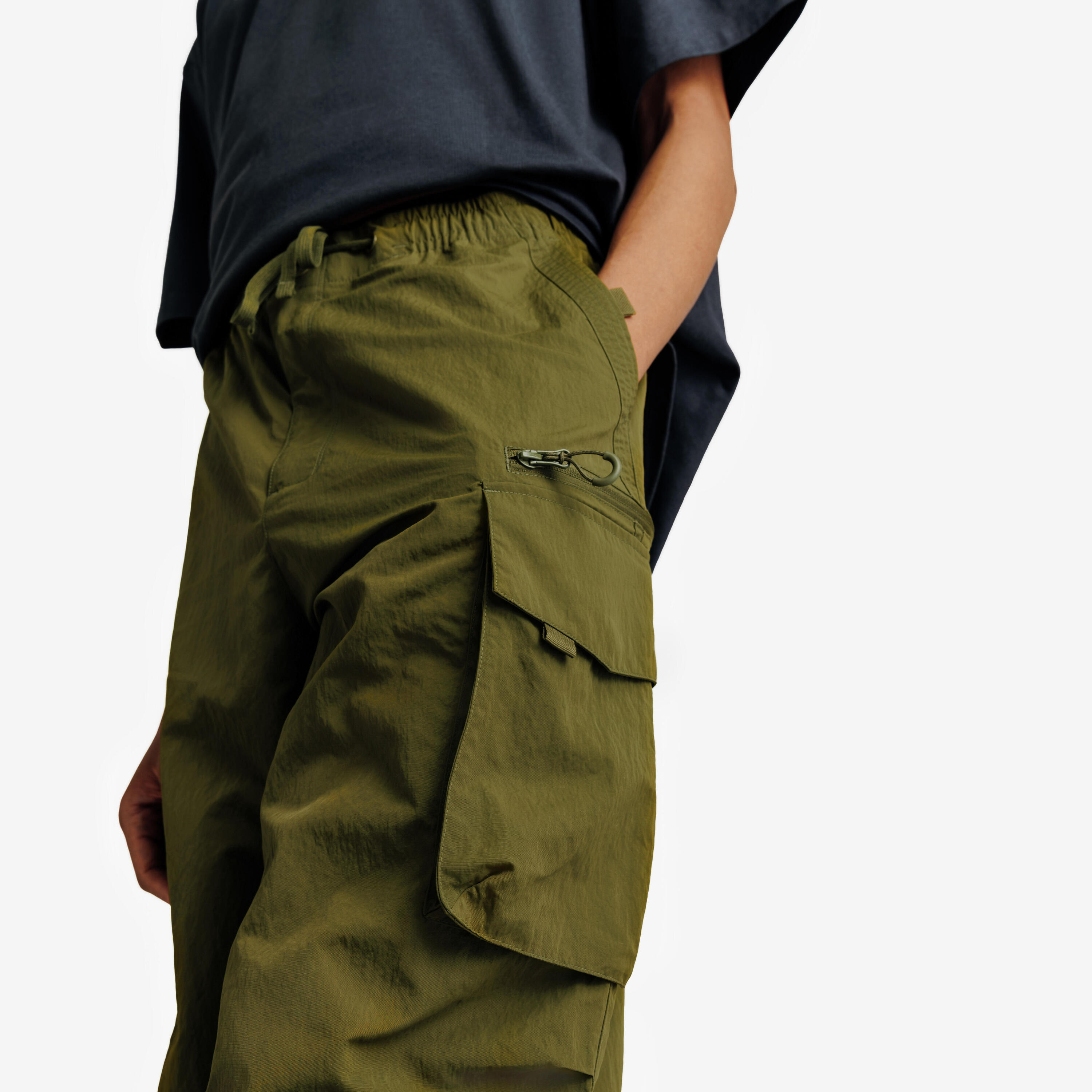 Calças Cargo Sportswear Oversize Verde 5/7