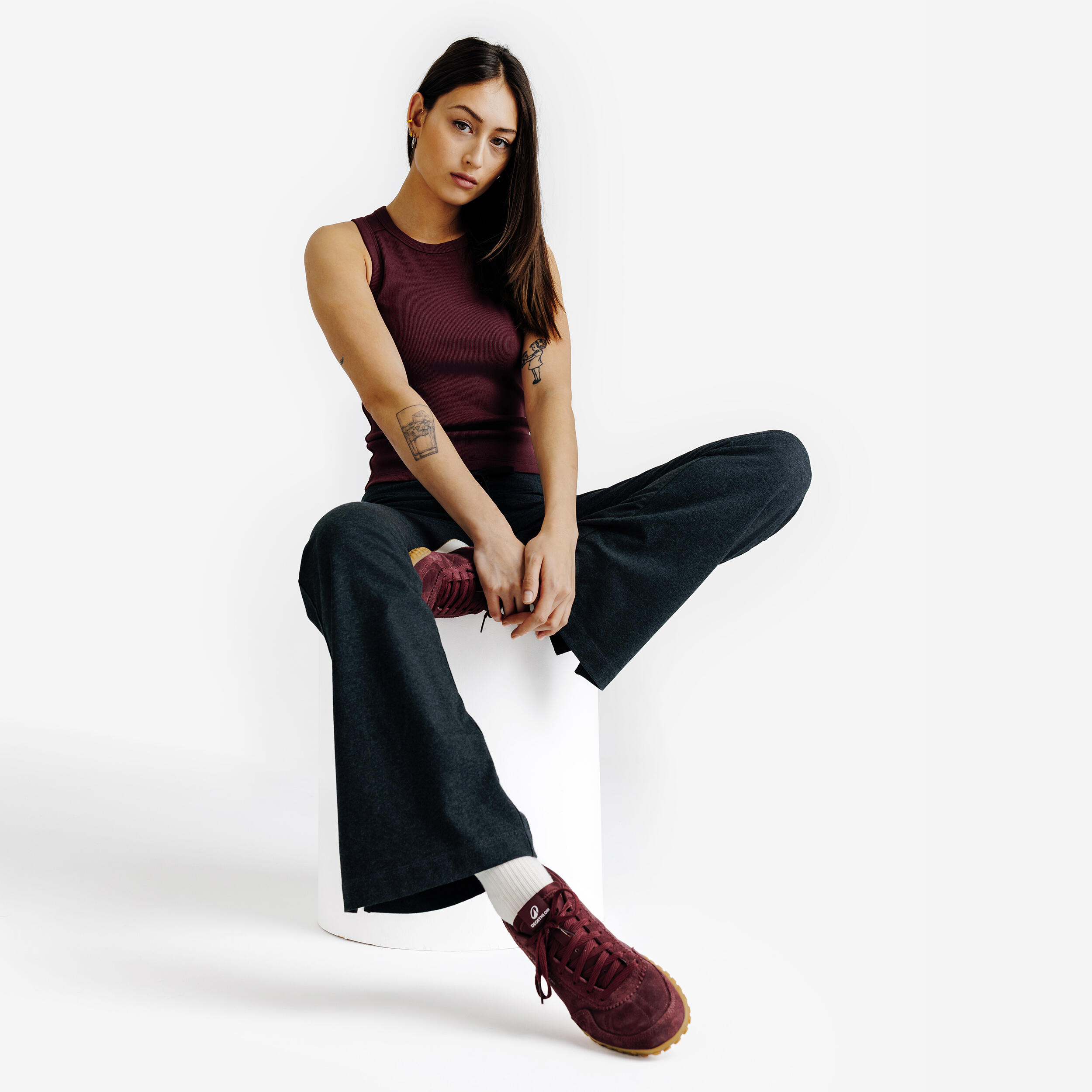 Women’s Suede Sneakers, RL70 - DECATHLON