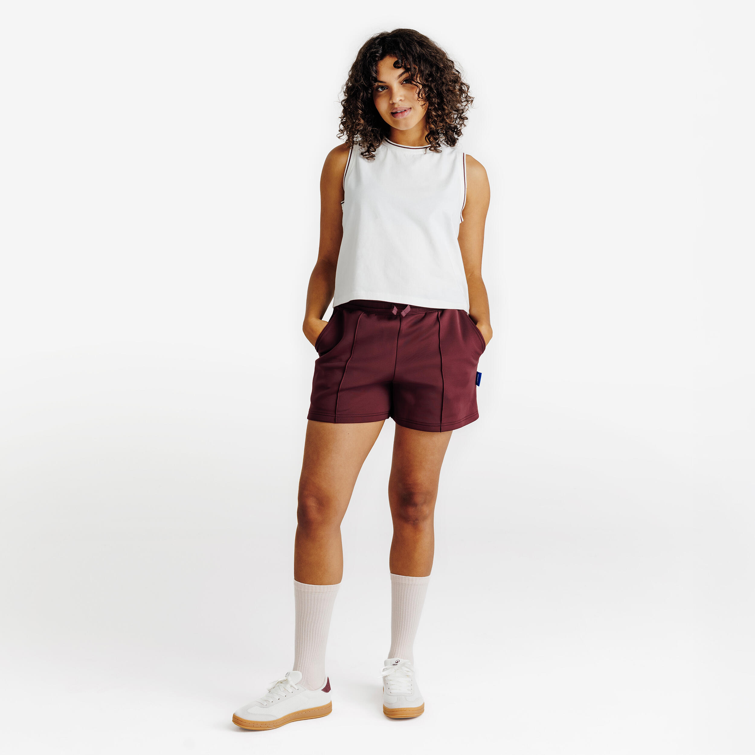 Shorts Damen, Heritage, bordeaux 2/7