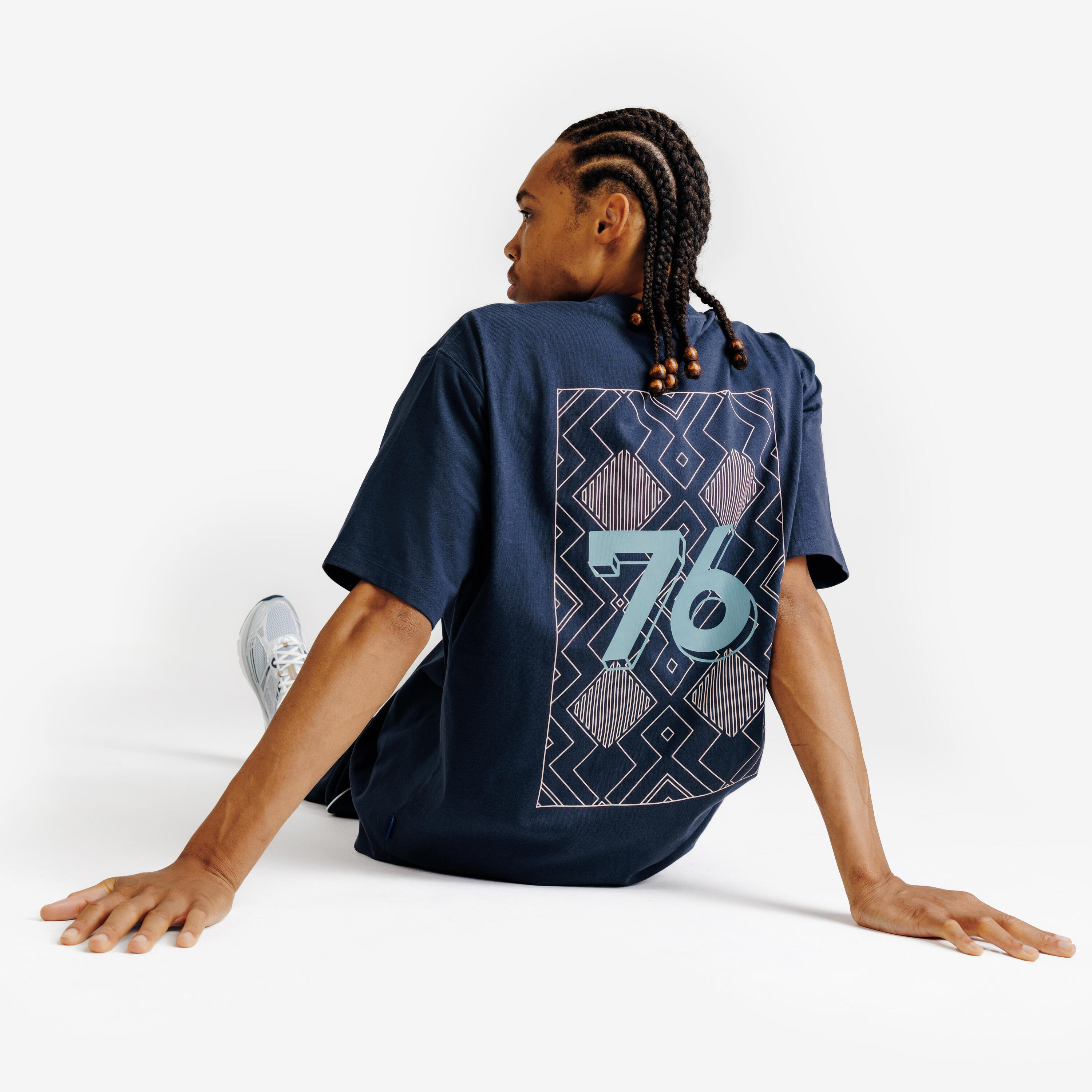 T-shirt graphique mixte, Heritage, bleu marine 6/6