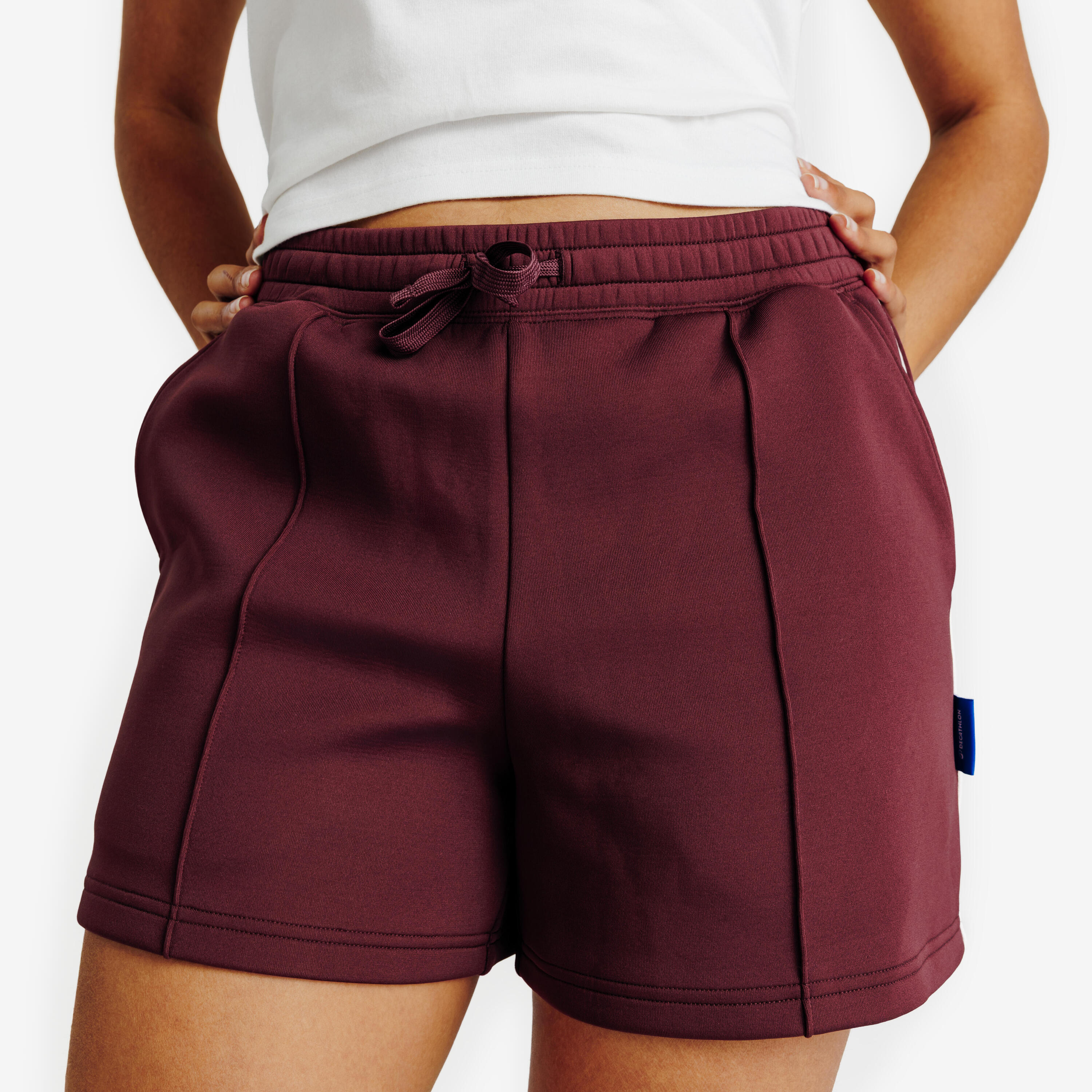 Shorts Damen, Heritage, bordeaux 3/7