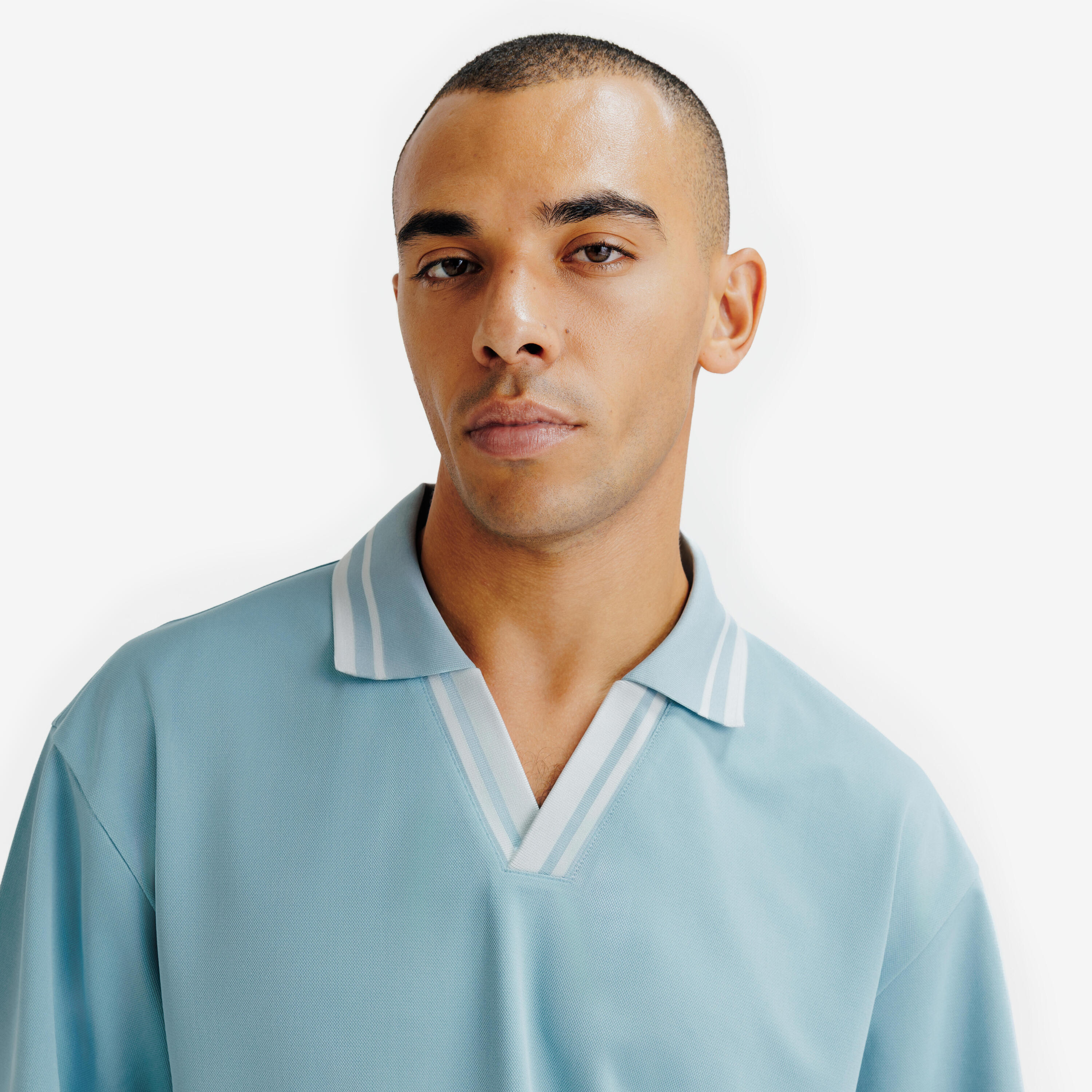 Polo uomo HERITAGE oversize blu 3/6