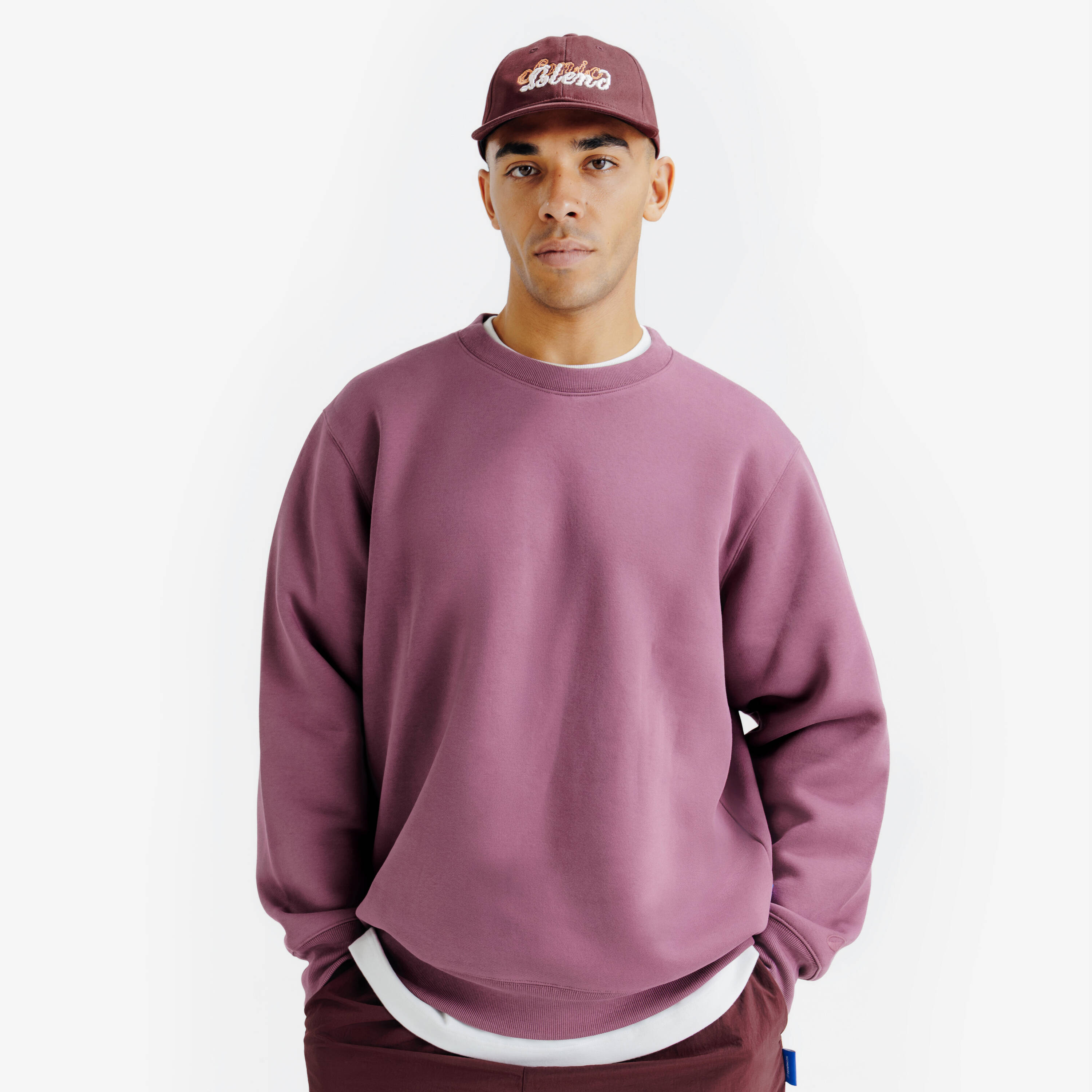 Unisex Round Neck Sweatshirt Elementals Purple -  2