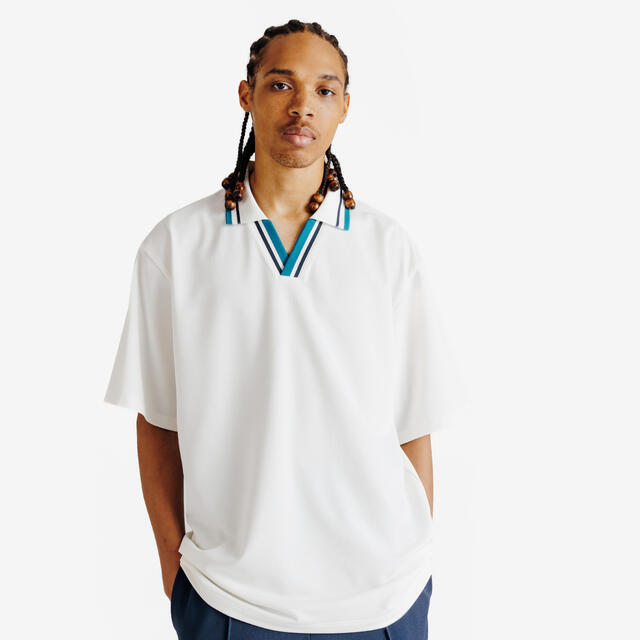 Polo hombre oversize, Heritage, blanco