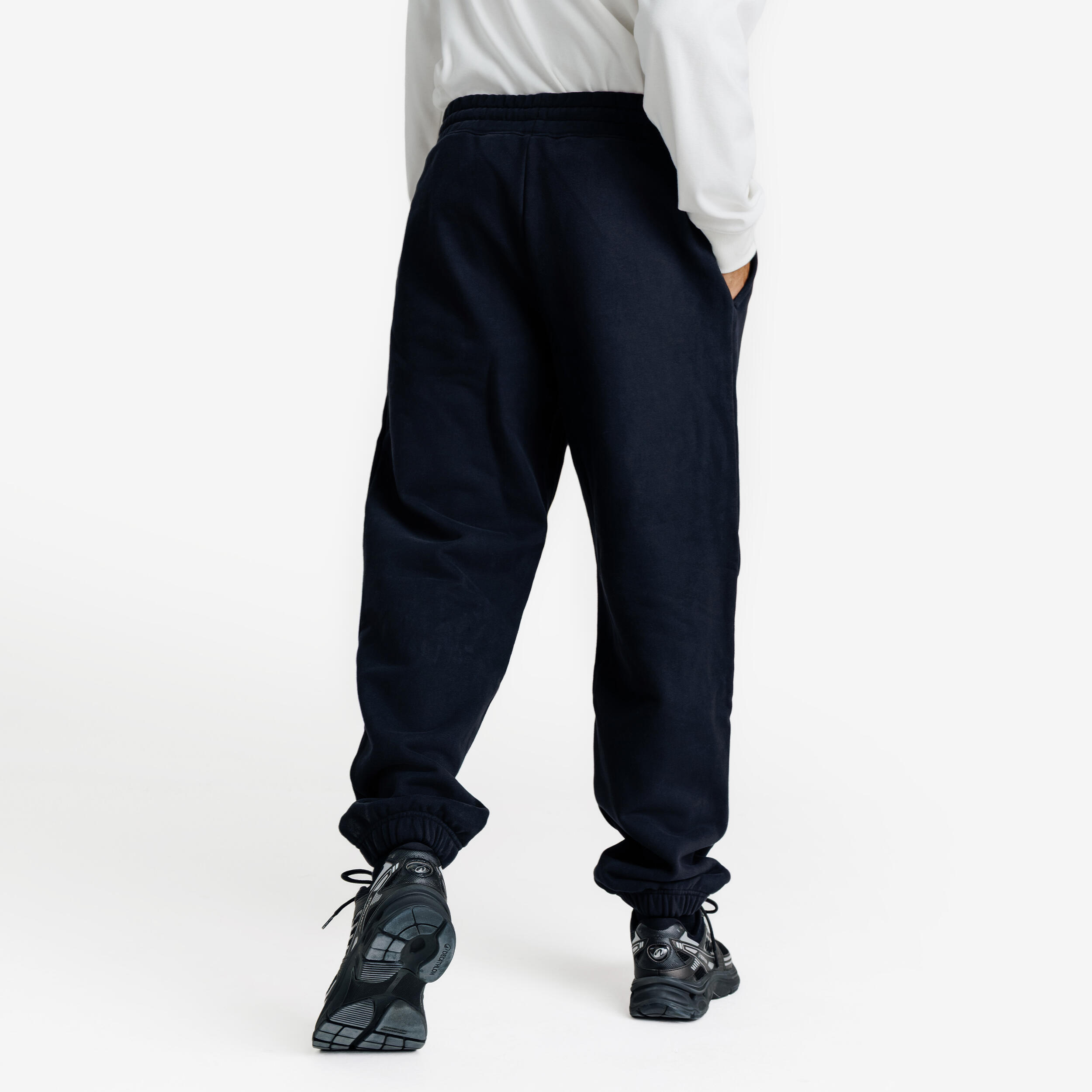 Calças de fato treino oversized, homem, Elementals, preto 4/5