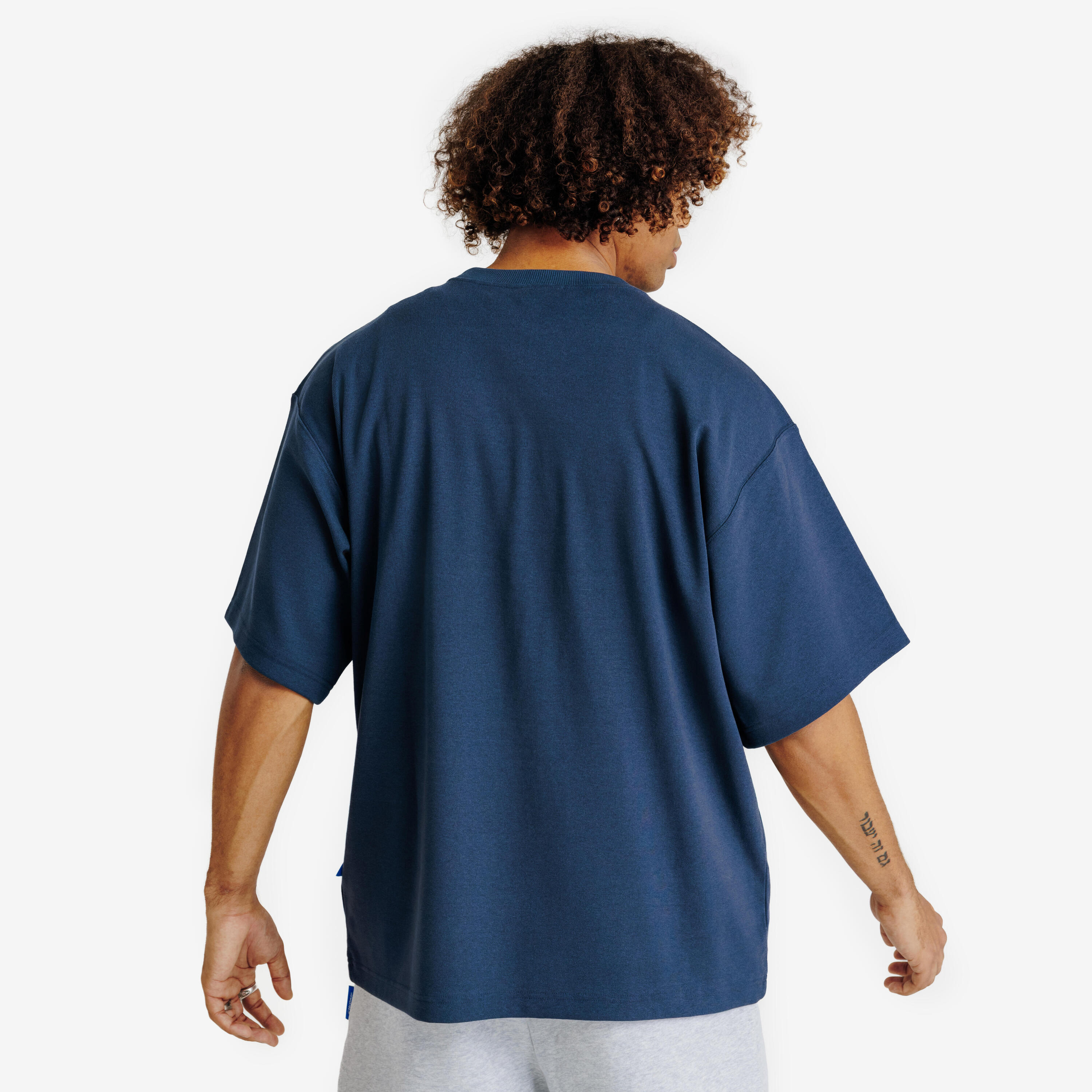 T-shirt uomo ELEMENTALS oversize blu 4/5