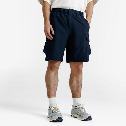 Shorts Herren Seersucker - blau