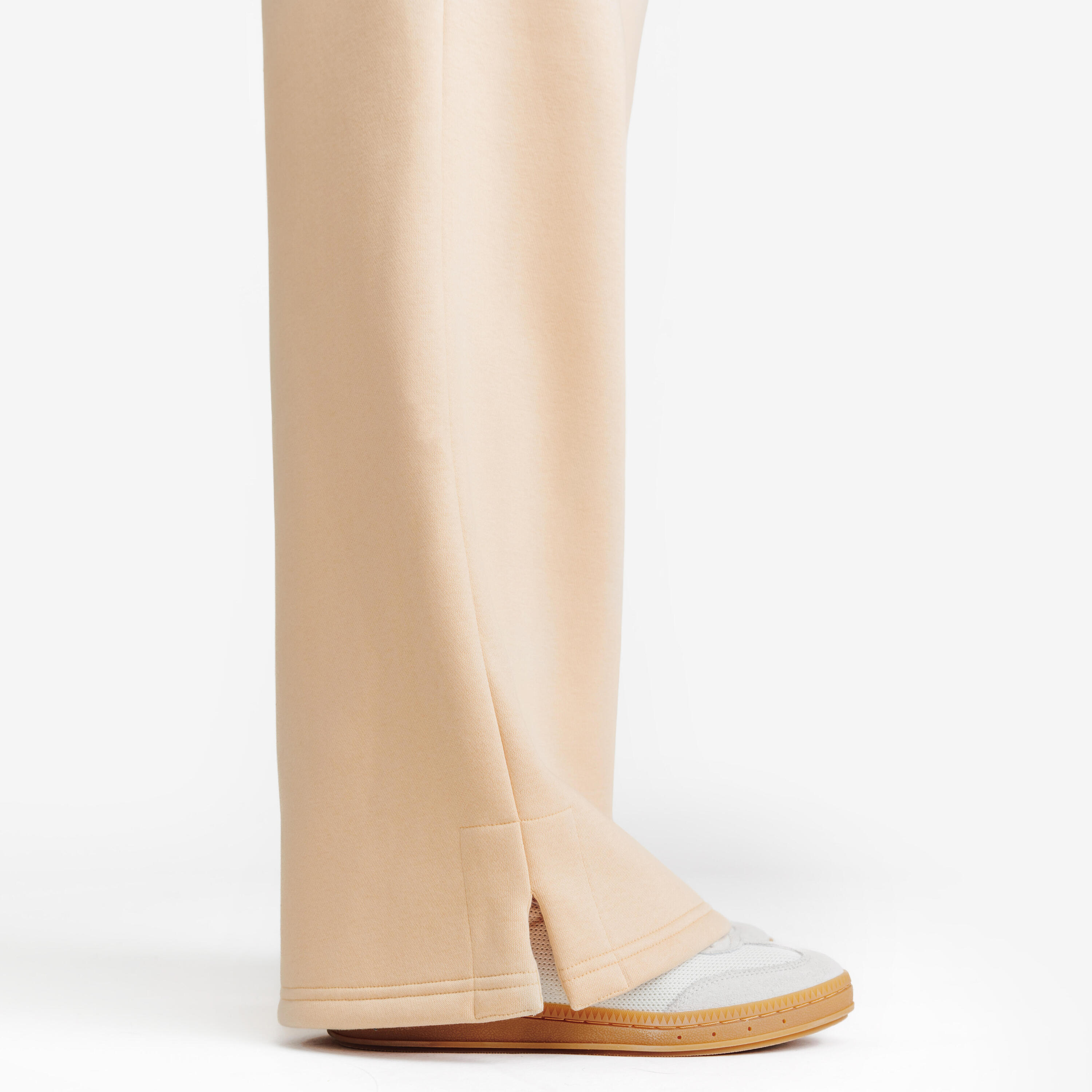Pantalon jogging droit femme, Elementals, beige 5/6