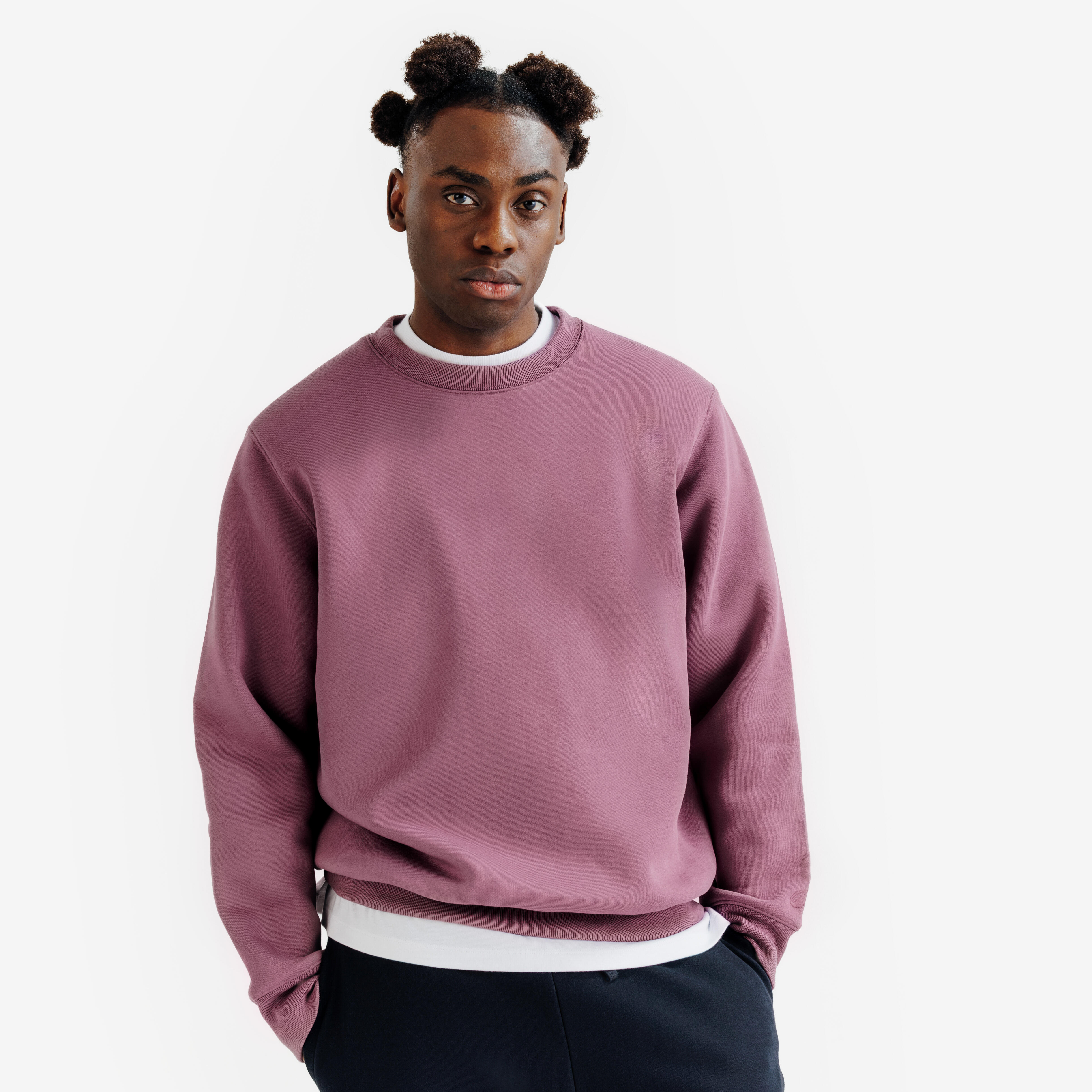 Unisex Round Neck Sweatshirt Elementals Purple
